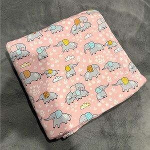 Little Sleepies PINK ELEPHANT SNUGGLES Bamboo Cloud Blanket
